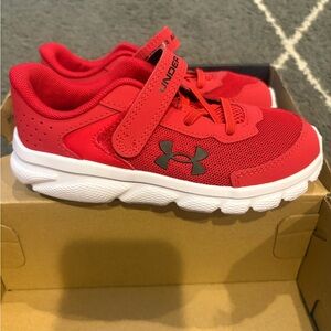 Toddler Under Armour Red Sneakers